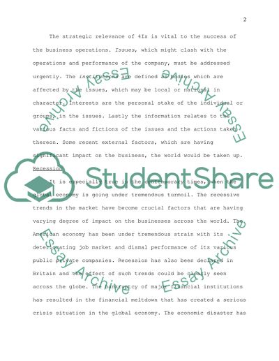 External influences affecting the firm and its activities