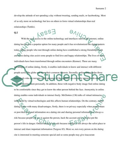 Virtual Technologies and Its Effects on Human Relationships