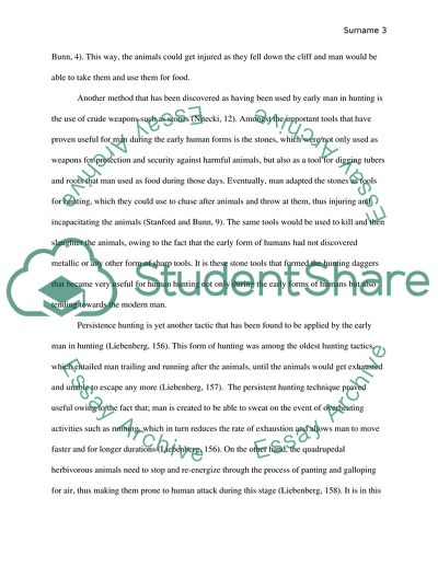 Hunting Methods of Early Man