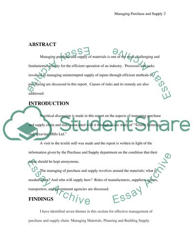Logistics and Supply Chain Management