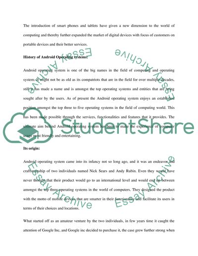 Android Operating Systems