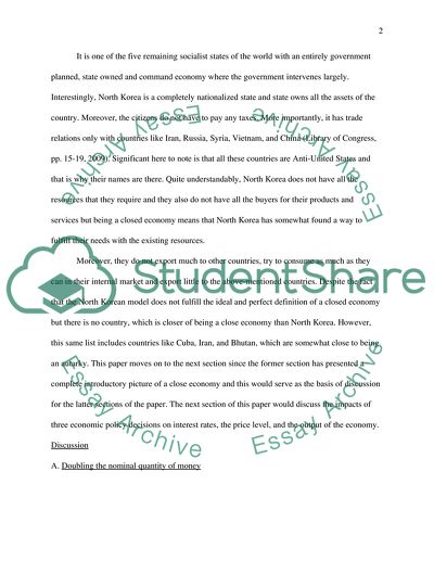 Closed Economy of North Korea