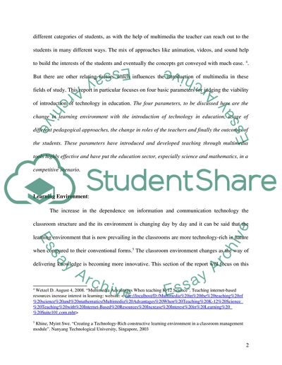 Multimedia in the Teaching of Science and Mathematics