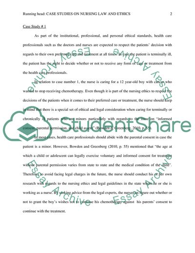 Nursing Law and Ethics