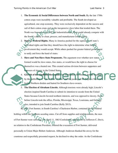 Turning Points in the American Civil War