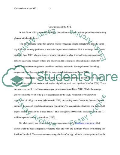 Concussions in the NFL, an its affect on current and retired NFL Players