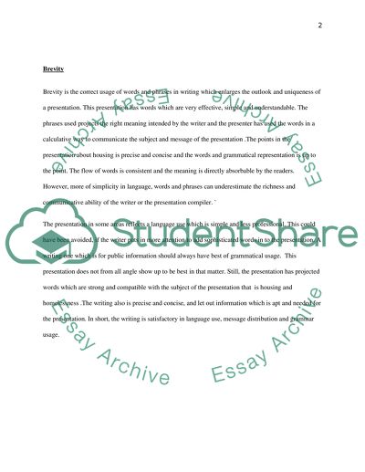 Written critique power point presentation