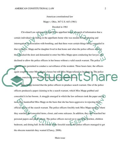 American Constitution Law 1.1