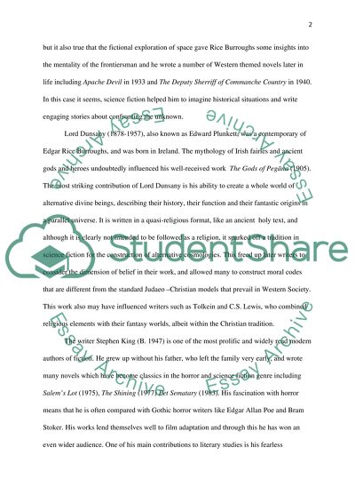 Impact of Science Fiction on Historical and Modern Literature