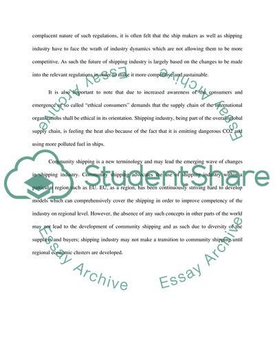 The Future of Shipping Industry