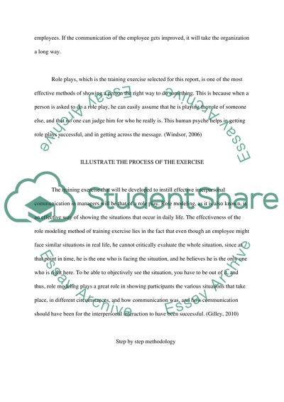 Corporation and Interpersonal Communication Training Exercise