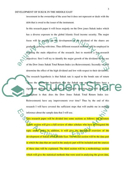 Development of Sukuk in the Middle East