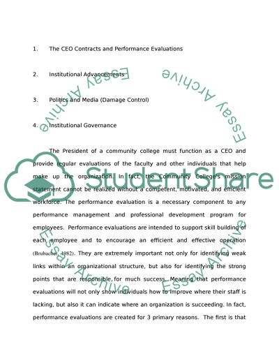 Four Aspects of a Community College President