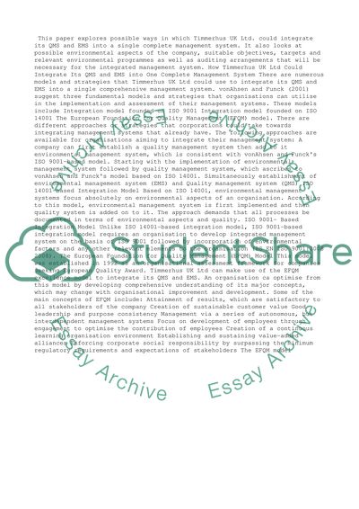 Quality and environmental management systems 333