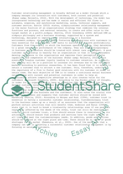 Customer Relationship Management