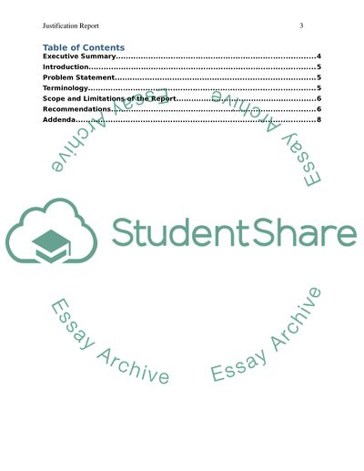 Justification Report Part 3 (Final)