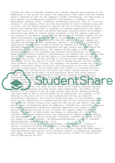 THE CASE OF LinkedIn