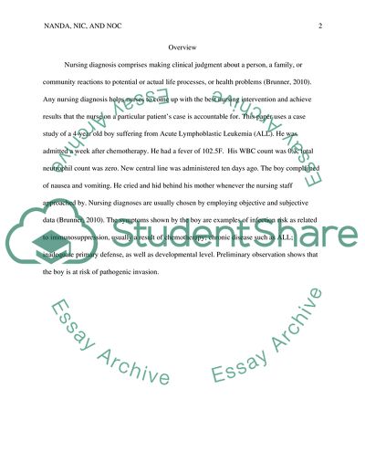 NANDA, NIC, and NOC Elements