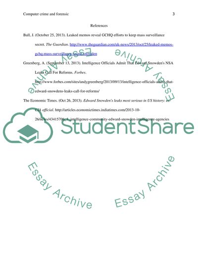 Computer crime and forensic