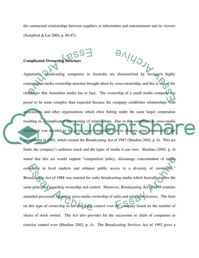 Key Characteristics of Australian Media