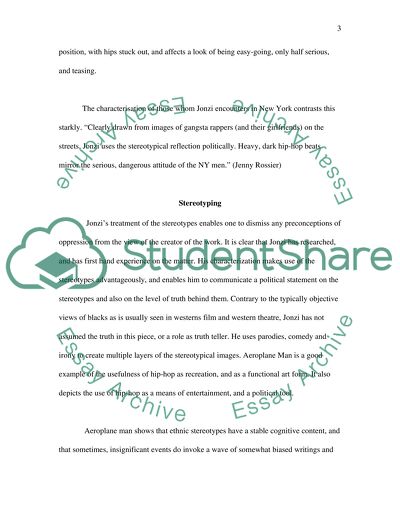 An Analysis of Jonzi Ds Aeroplane Man