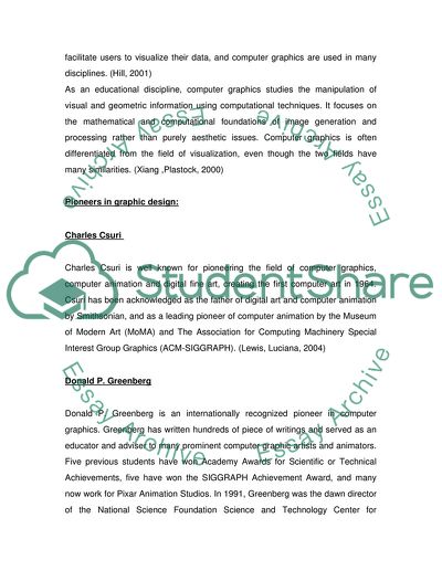 Graphics Produced by Computers