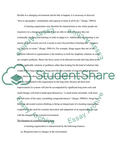 Learning Organizations in the USA