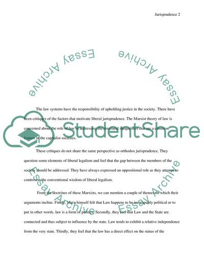 Role of Marxist Critiques of Law and Ideology in Execution of Modern Law in the Society