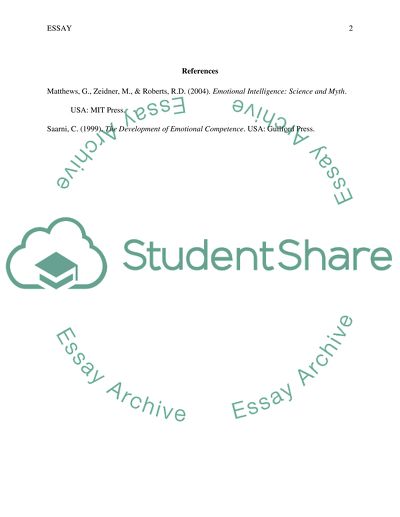 Emotional Intelligence and Emotional Competence