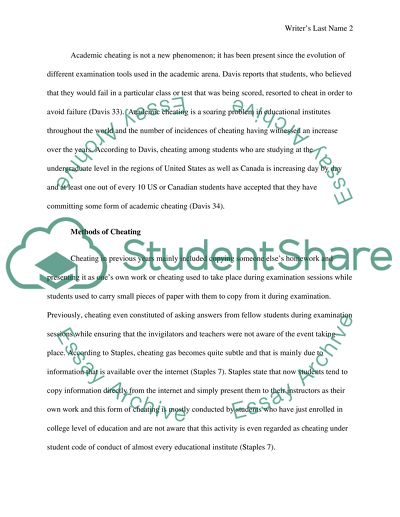 Exemplification Essay Topic Cheating In Educational Institutes Child Marriage Essay also Essay On College Life Cheating In Educational Institutes Essay Example Topics And Well Comparison Essays