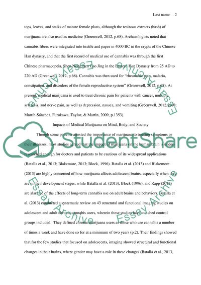 Medical marijuana and its impact on the mind, body and society