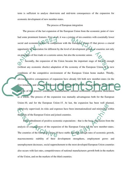 EUROPEAN ECONOMIC ENVIRONMENT