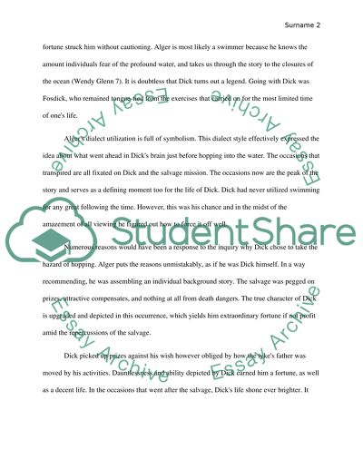 Summary and Analysis Assignment