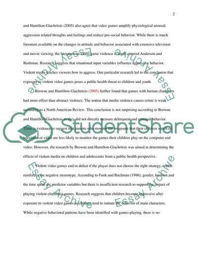 A Correlation with Playing Violent Video Games like Grand Theft Auto