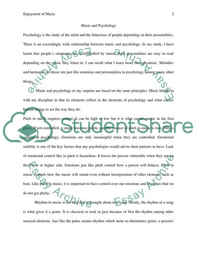 Why Is Music Enjoyable in Any Discipline