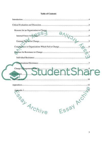 Human Resource Management and Change Management