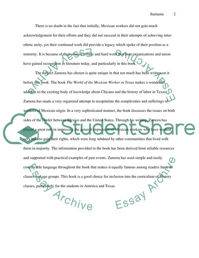 The World of the Mexican Worker in Texas