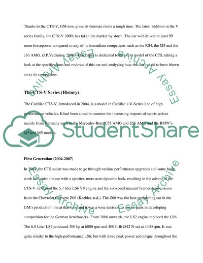 Cadillac CTS-V Series 2009