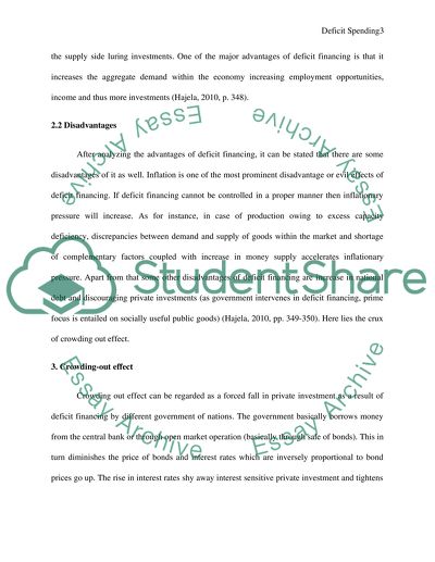 Advantages and Disadvantages of Deficit Financing