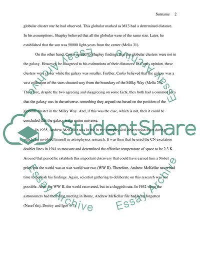 Studying the Milky Way in the Early 1900s