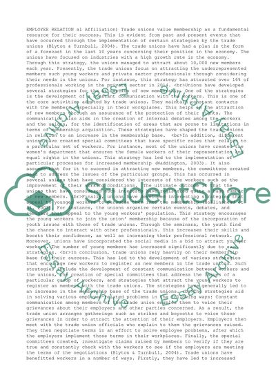 The Dynamics of Employee Relations