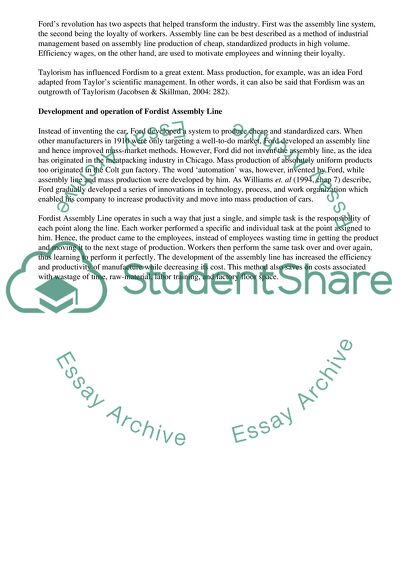 Fordist Assembly Line