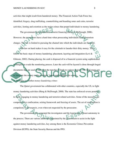 Criminalization of Money Laundering and Financing of Terrorism in Qatar