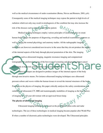The Choice of Imaging Modality for the Patient with Breast Lump