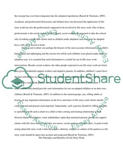 Using Life Story Work to Enhance Care