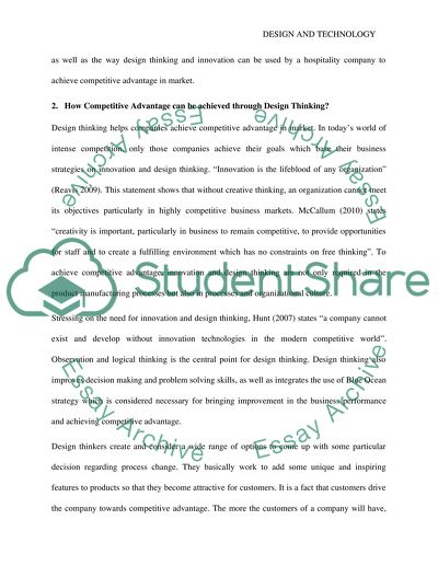 Design Thinking for a Restaurant