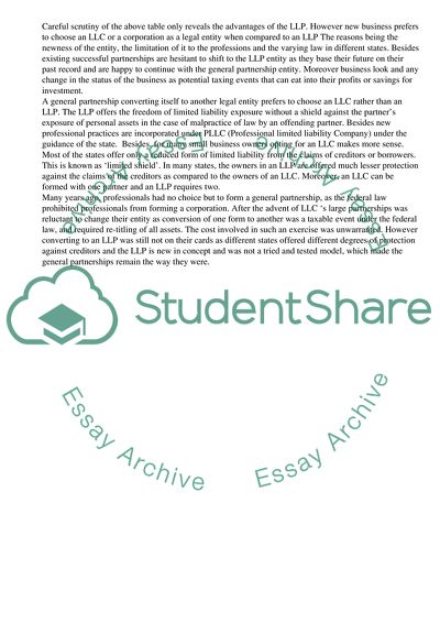 The Characteristics of Limited Liability Partnerships