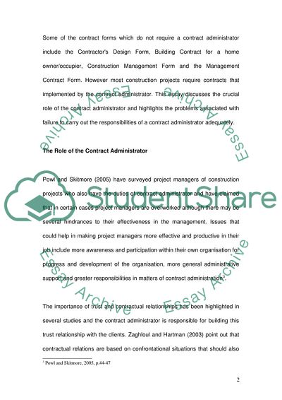 The Role of the Contract Administrator under a JCT Traditional Contract