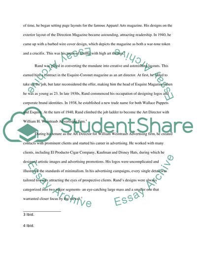 Paul Rand: His Life and Contributions