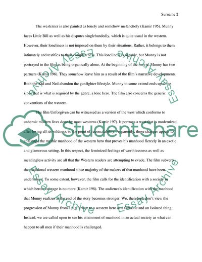 The Movie Unforgiven As An Anti-Western Western